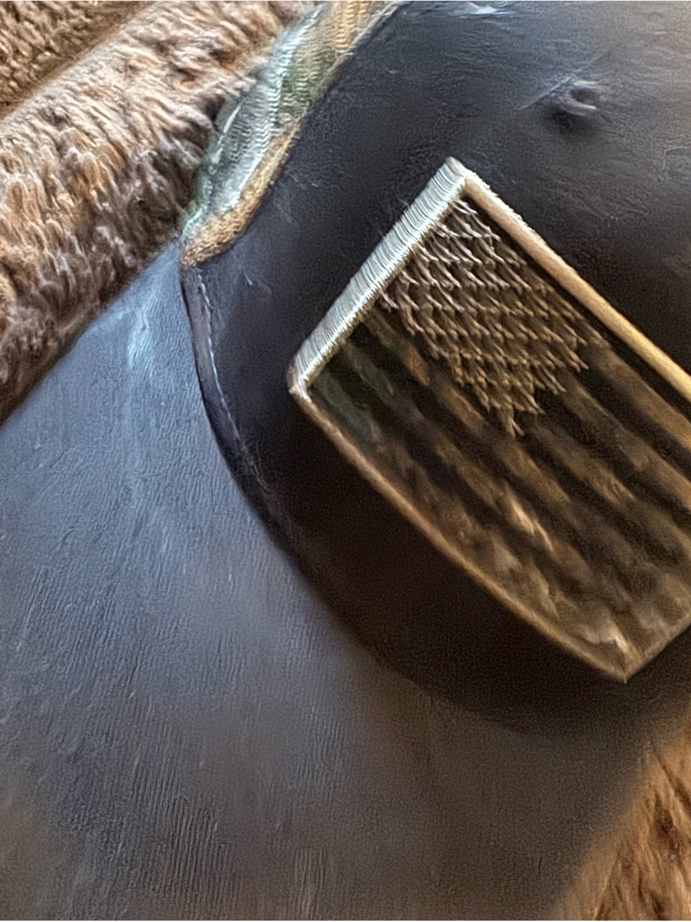 Grunt Style Black and Brown Leather Slide Hat Accessory